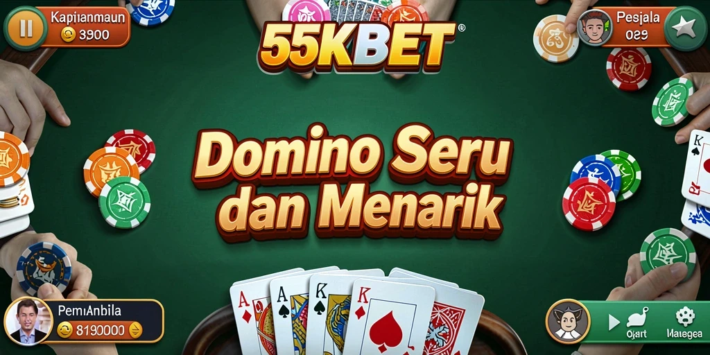 Tampilan gameplay Domino yang menegangkan dan penuh strategis.