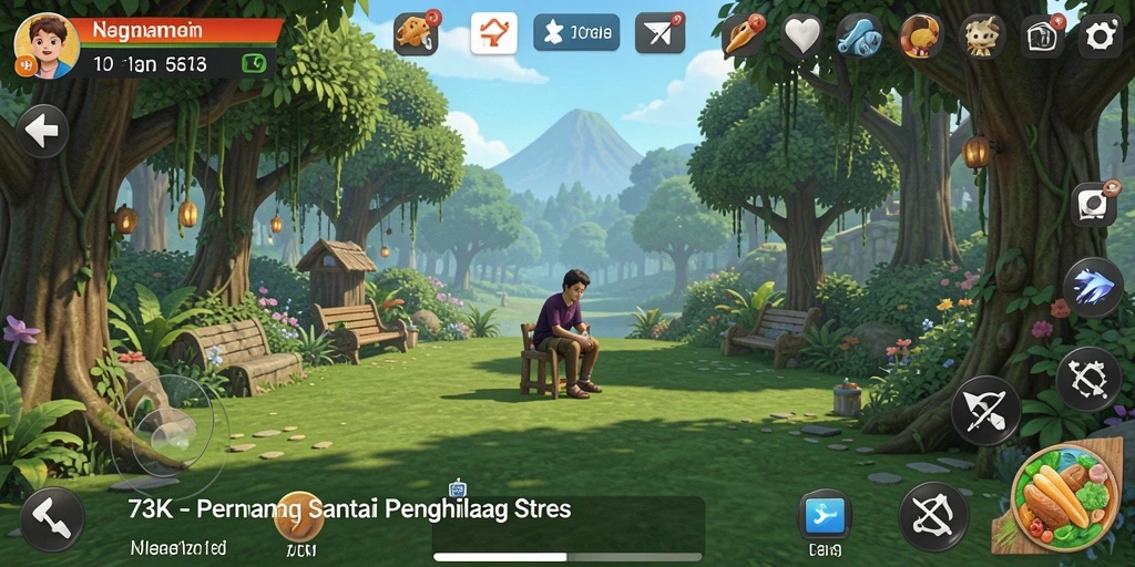 Screenshot gameplay 73K yang menunjukkan keseruan permainan Casual.