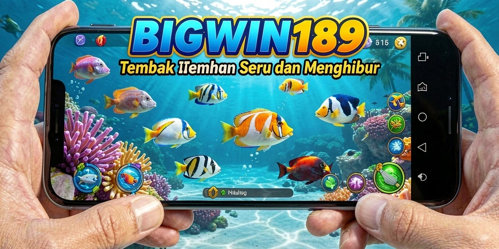 Tampilan gameplay Tembak Ikan yang menegangkan dan penuh warna.