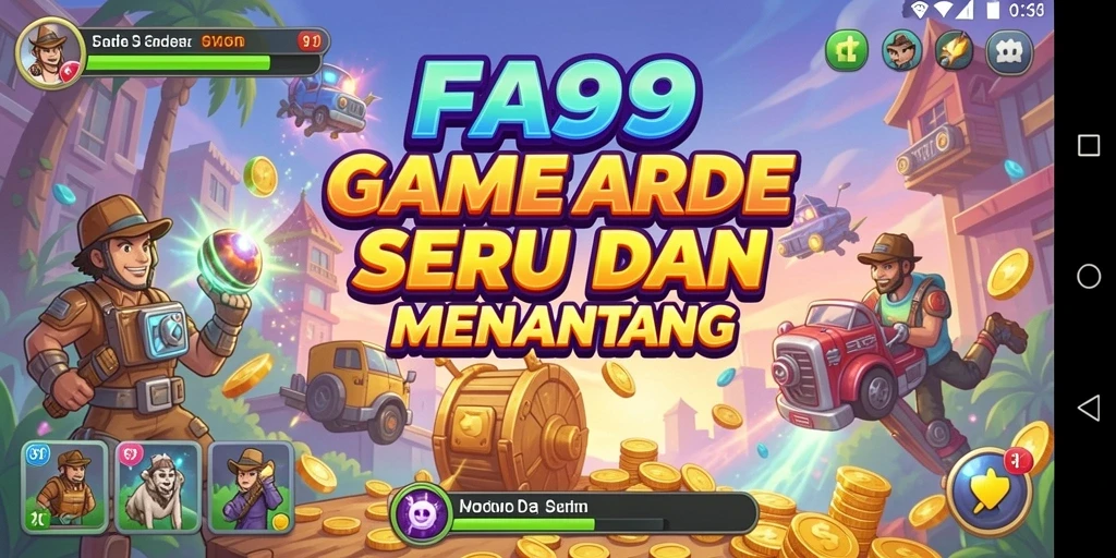 Tangkapan layar gameplay FA99 menampilkan aksi seru dalam level yang menantang.