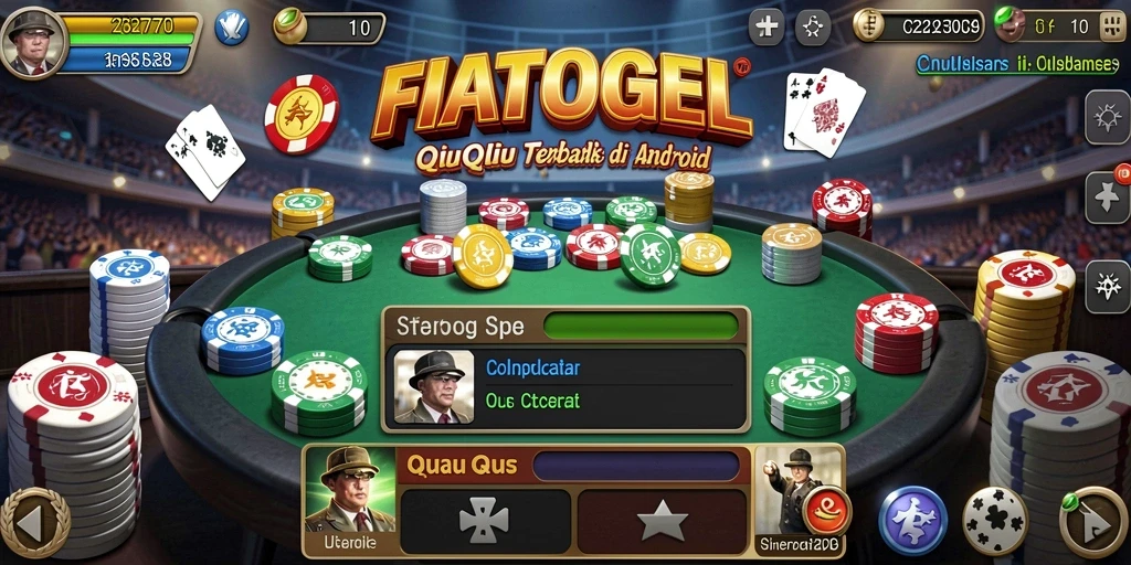 Screenshot gameplay FIATOGEL menunjukkan keseruan permainan QiuQiu.