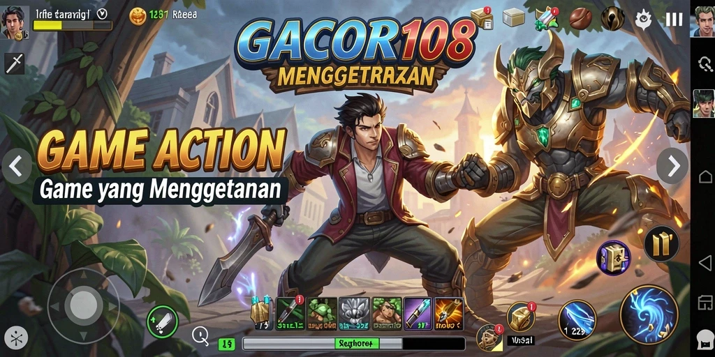 Screenshot gameplay GACOR108 yang menampilkan aksi seru di medan perang.