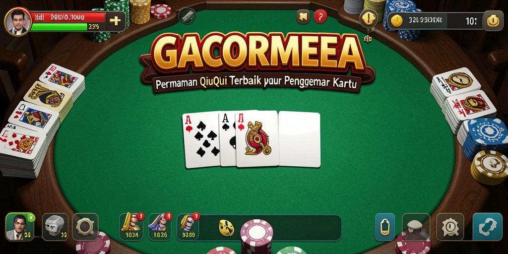 Gameplay seru di GACORMEGA dengan kartu QiuQiu.