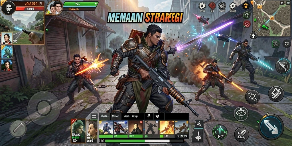 Tampilan gameplay menarik dari permainan strategi ID678.