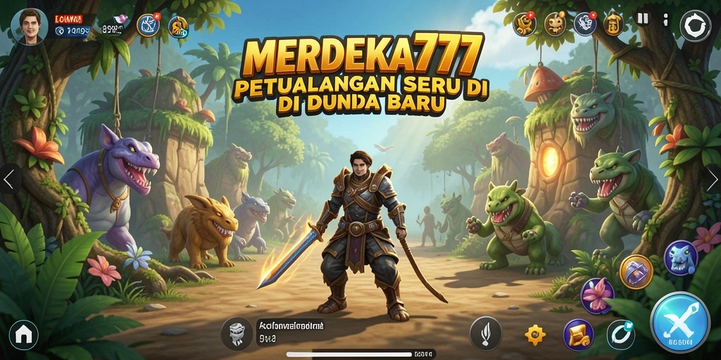 Gameplay petualangan yang mengasyikkan dalam MERDEKA777.
