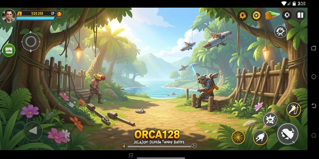 Tampilan gameplay menakjubkan dari dunia terbuka ORCA128.