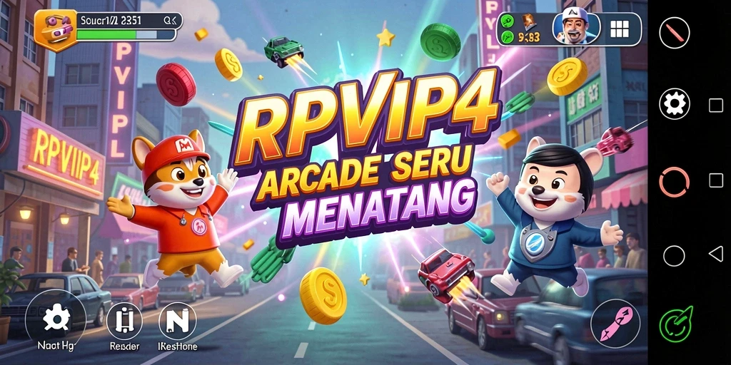 Screenshot gameplay RPVIP4 yang menampilkan aksi seru dalam permainan Arcade.