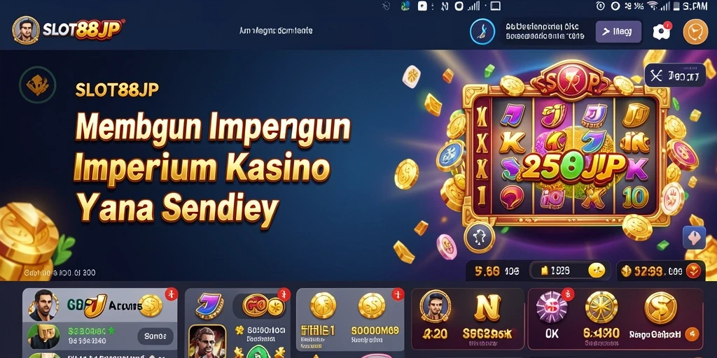 Screenshot gameplay SLOT88JP menampilkan keseruan membangun kasino.