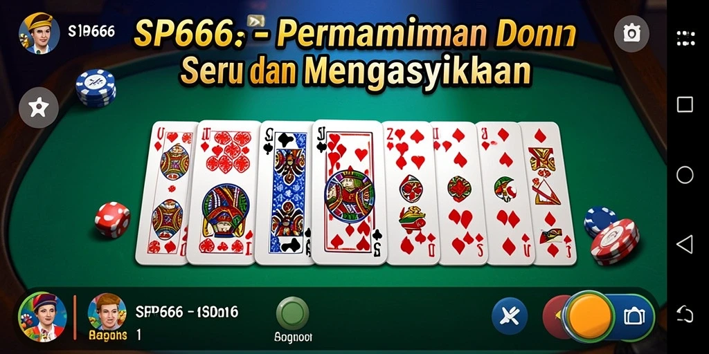 Tampilan permainan Domino yang seru dan menarik di SP666.