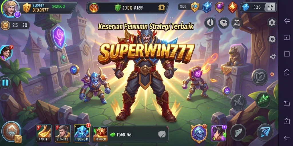 Tampilan gameplay menarik dalam SUPERWIN777 yang menantang.