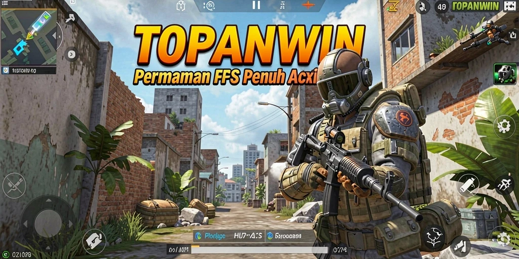 Gameplay seru FPS di TOPANWIN dengan aksi tembak-menembak intens.