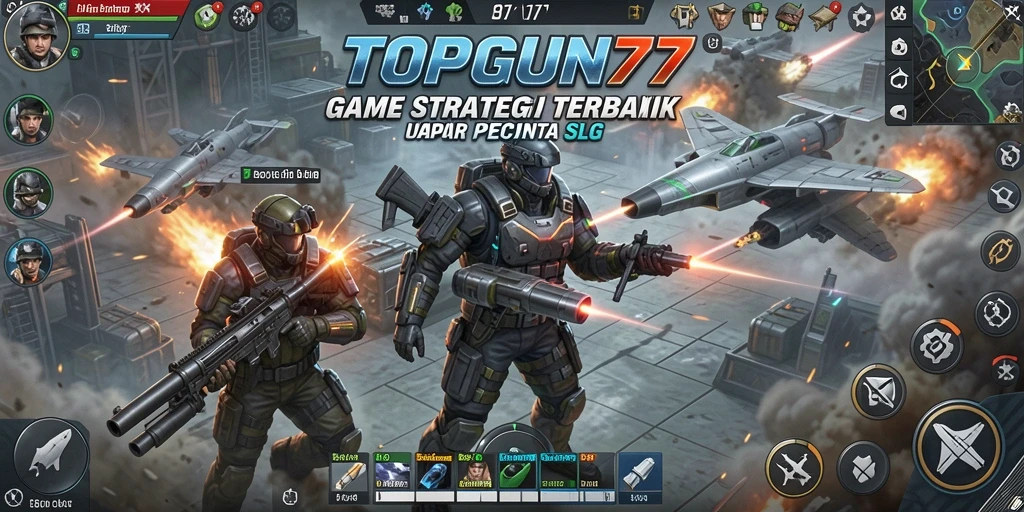 Screenshot gameplay lengkap dari TOPGUN77 dengan aksi strategis yang menegangkan.