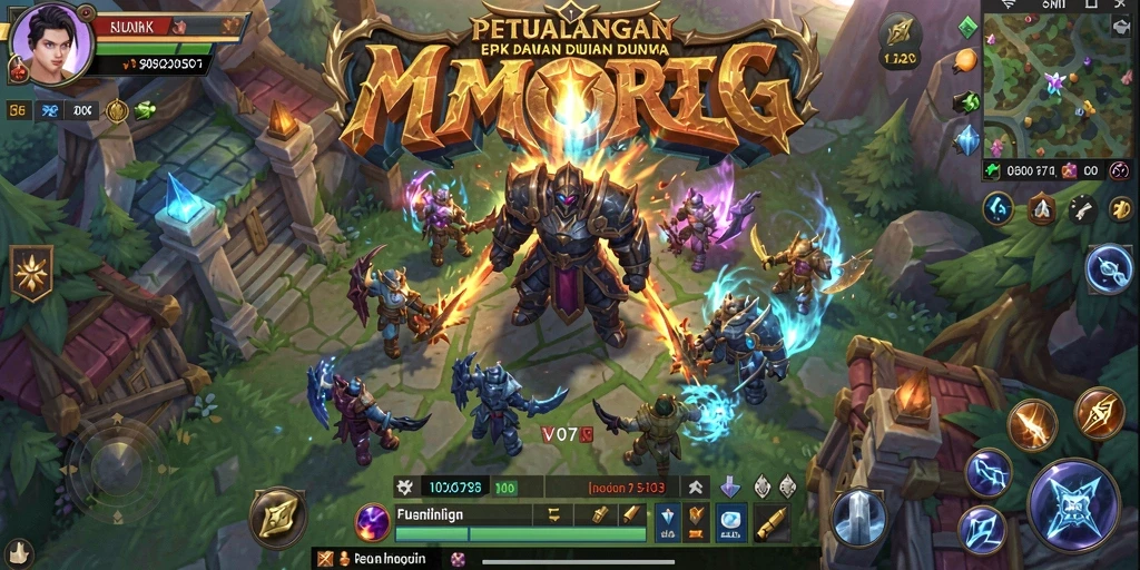 Tampilan gameplay V07 yang seru dan mendebarkan di MMORPG.